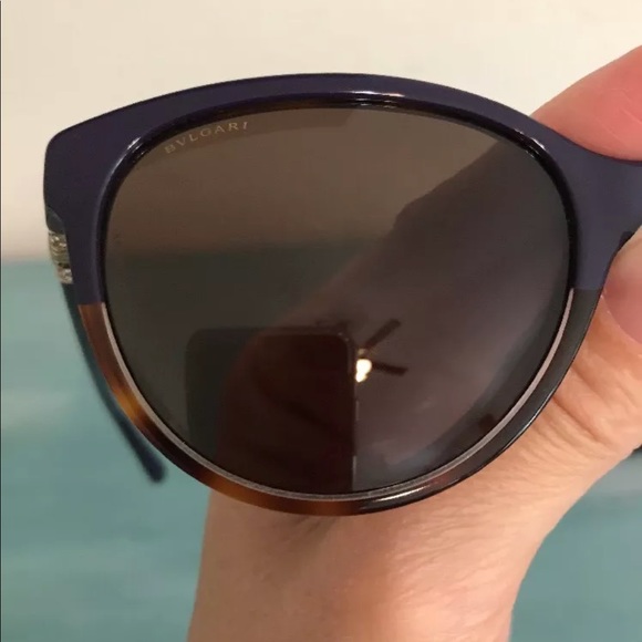 Bvlgari 8166-B Purple Tortoise Havana Sunglasses